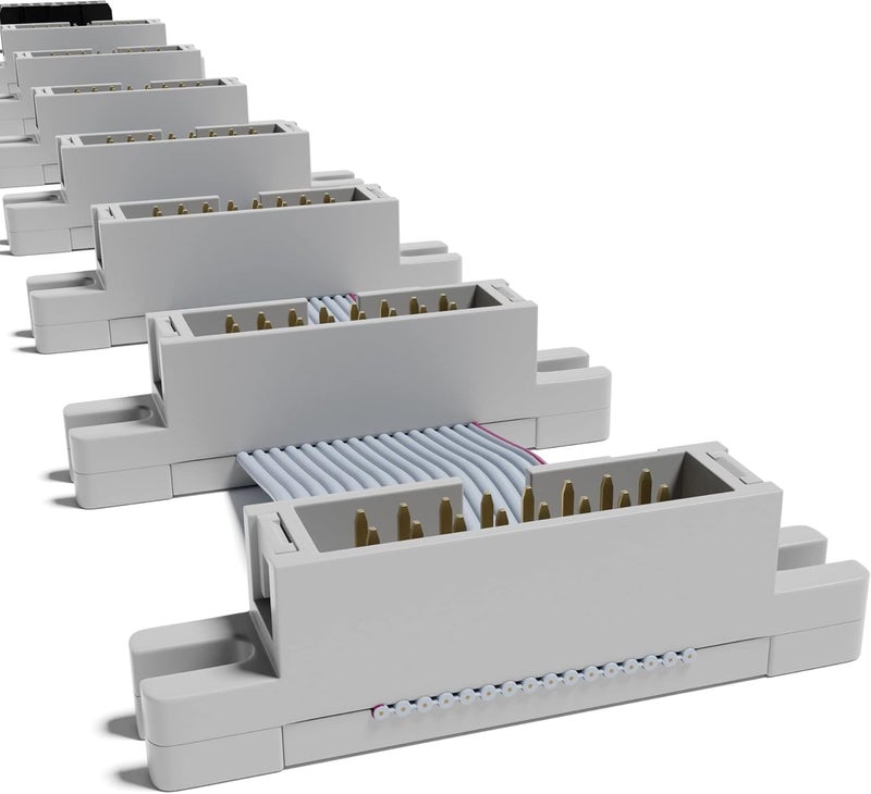 ExcelValley Eurorack Flat Ribbon Flying Bus Cable Modular Synth Synthesizer [30 cm - 11.81"] - Image 5
